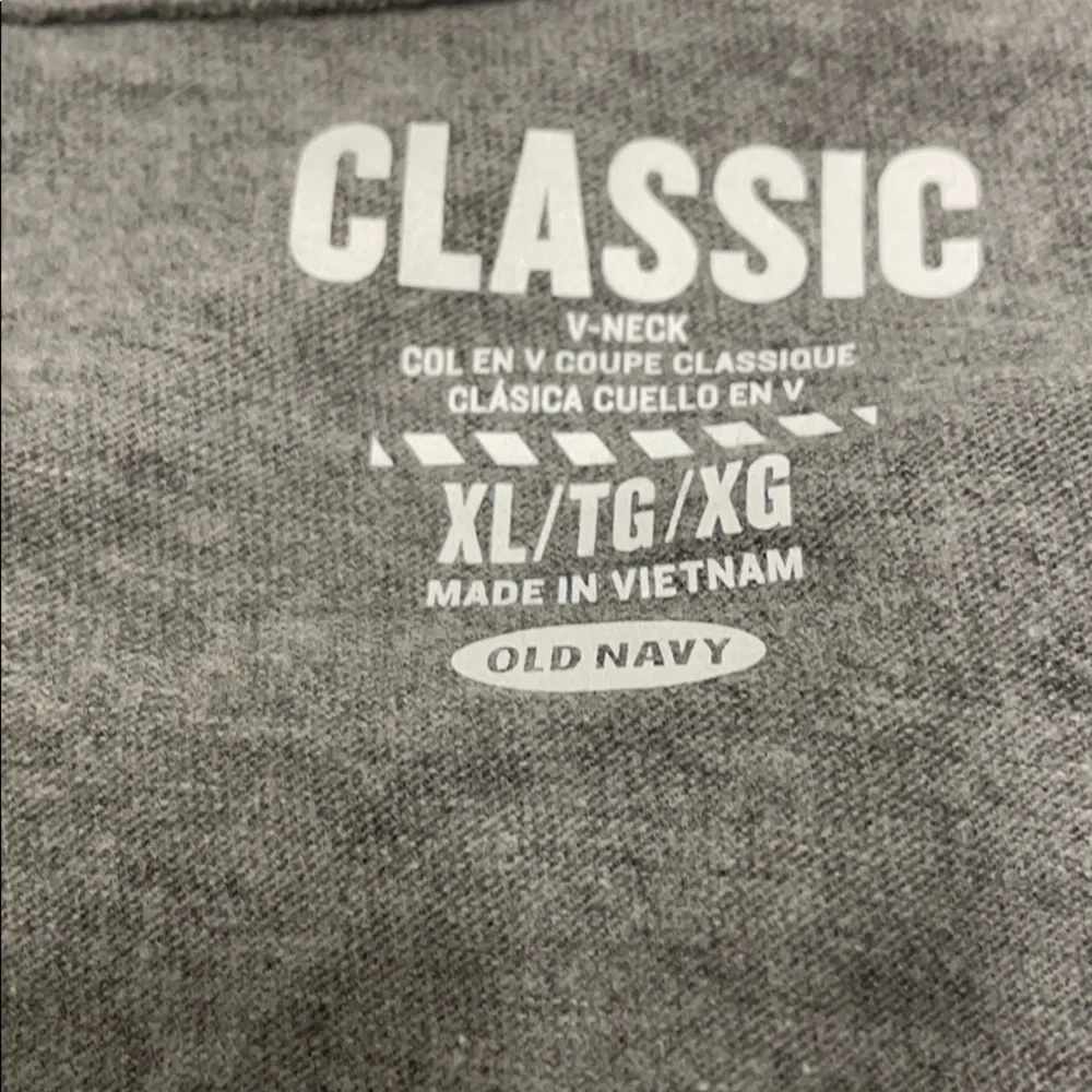 Old Navy Classic V-neck tee, gray.  Good condition.  Size Boys XL.